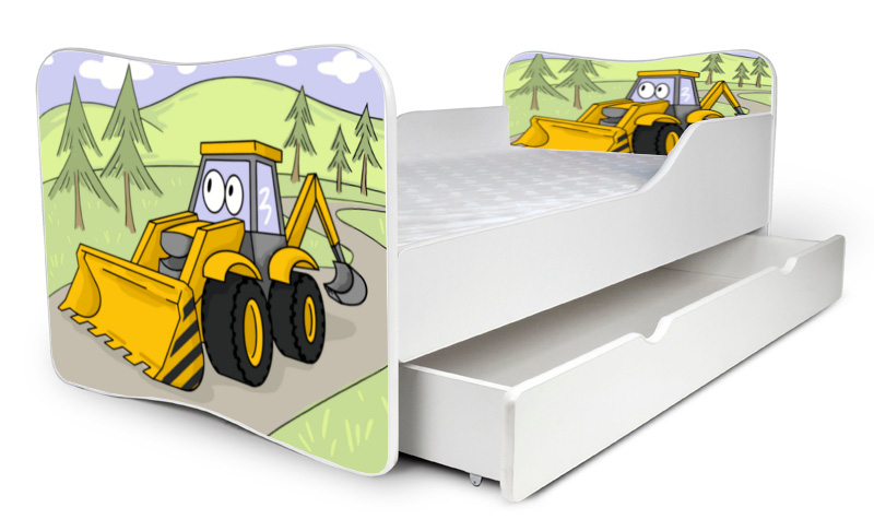 Detská posteľ Digger BLM + šuflík